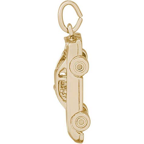14K Gold Race Car Charm by Rembrandt Charms 14K Gold Race Car Charm by Rembrandt Charms