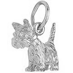 14k White Gold Scottie Dog Charm by Rembrandt Charms 14k White Gold Scottie Dog Charm by Rembrandt Charms