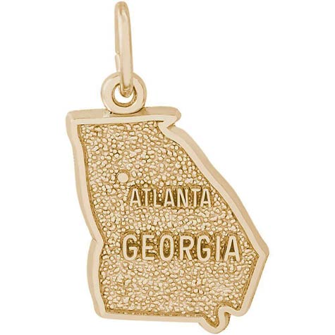 14k Gold Atlanta, Georgia Charm by Rembrandt Charms 14k Gold Atlanta, Georgia Charm by Rembrandt Charms