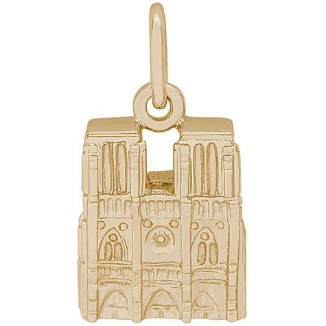 14K Gold Notre Dame Cathedral Charm by Rembrandt Charms 14K Gold Notre Dame Cathedral Charm by Rembrandt Charms