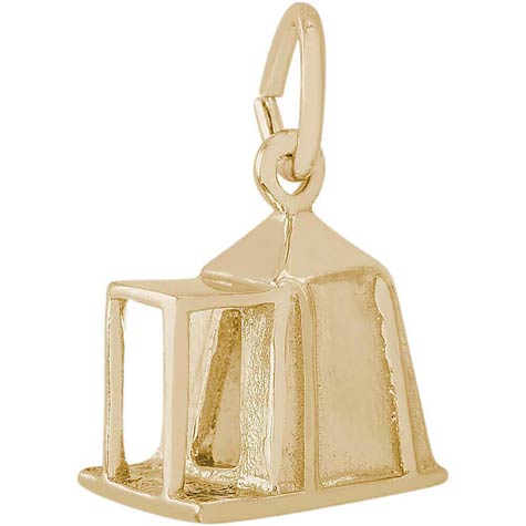 14K Gold Camping Tent Charm by Rembrandt Charms 14K Gold Camping Tent Charm by Rembrandt Charms