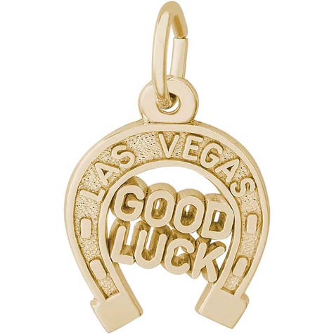 14K Gold Las Vegas Good Luck Charm by Rembrandt Charms 14K Gold Las Vegas Good Luck Charm by Rembrandt Charms