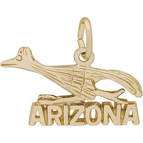 14k Gold Arizona Road Runner Charm by Rembrandt Charms 14k Gold Arizona Road Runner Charm by Rembrandt Charms