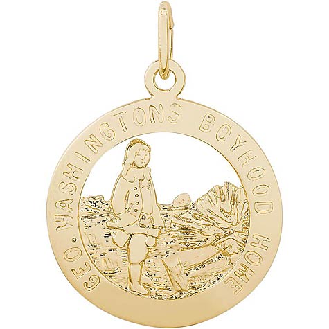 14K Gold George Washington's Charm by Rembrandt Charms 14K Gold George Washington's Charm by Rembrandt Charms