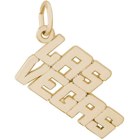 14K Gold Las Vegas Charm by Rembrandt Charms 14K Gold Las Vegas Charm by Rembrandt Charms