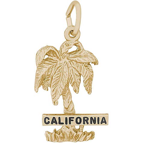 14k Gold California Palm Tree Charm by Rembrandt Charms 14k Gold California Palm Tree Charm by Rembrandt Charms