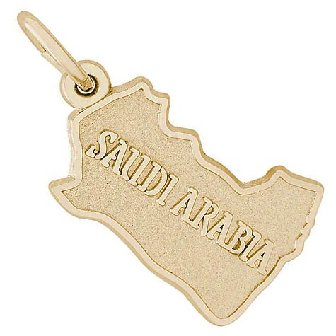 14K Gold Saudi Arabia Charm by Rembrandt Charms 14K Gold Saudi Arabia Charm by Rembrandt Charms