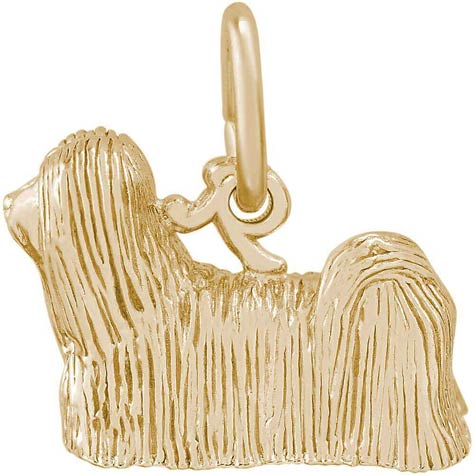 14K Gold Lhasa Apso Dog Charm by Rembrandt Charms 14K Gold Lhasa Apso Dog Charm by Rembrandt Charms
