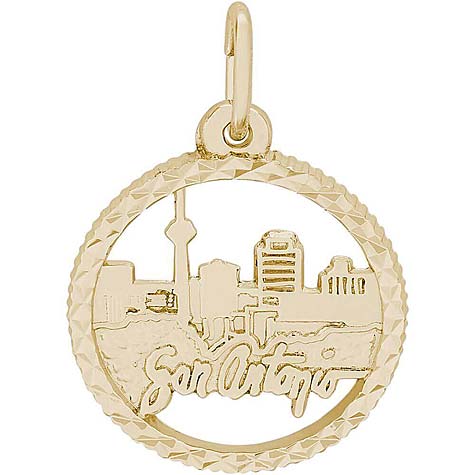 14K Gold San Antonio TX. Skyline Charm by Rembrandt Charms 14K Gold San Antonio TX. Skyline Charm by Rembrandt Charms