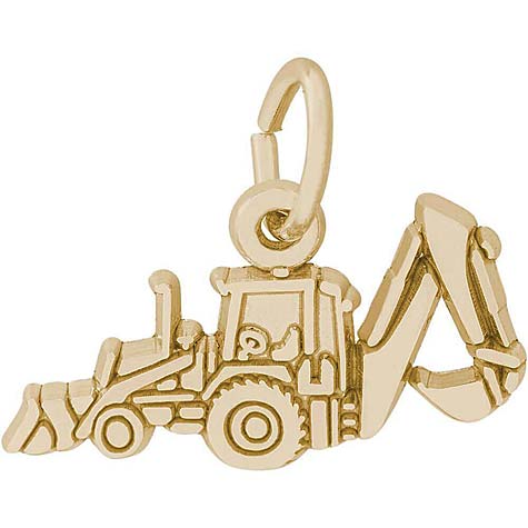 14K Gold Backhoe Charm by Rembrandt Charms 14K Gold Backhoe Charm by Rembrandt Charms