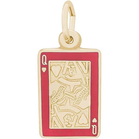 14k Gold Queen of Hearts Charm by Rembrandt Charms 14k Gold Queen of Hearts Charm by Rembrandt Charms