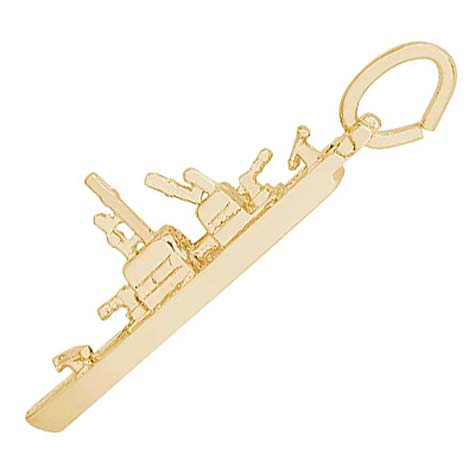 14K Gold Naval Ship Charm by Rembrandt Charms 14K Gold Naval Ship Charm by Rembrandt Charms