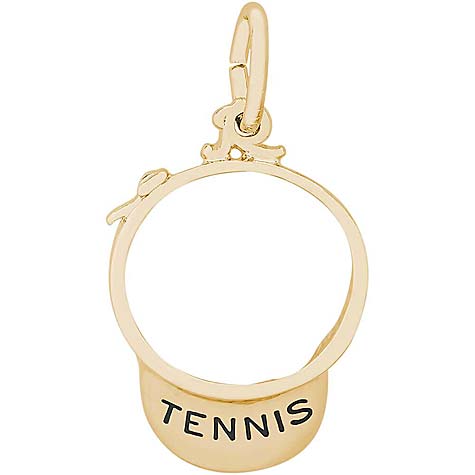 14K Gold Tennis Visor Charm by Rembrandt Charms 14K Gold Tennis Visor Charm by Rembrandt Charms