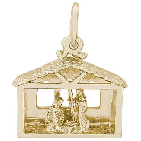 14K Gold Nativity Scene Charm by Rembrandt Charms 14K Gold Nativity Scene Charm by Rembrandt Charms