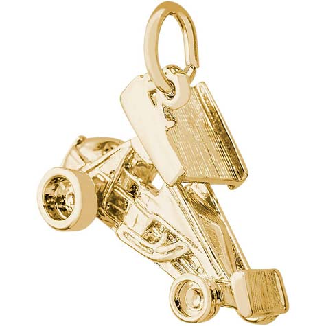 14K Gold Winged Sprint Car Charm by Rembrandt Charms 14K Gold Winged Sprint Car Charm by Rembrandt Charms