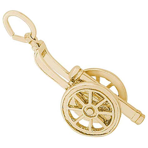 14K Gold Cannon Charm by Rembrandt Charms 14K Gold Cannon Charm by Rembrandt Charms