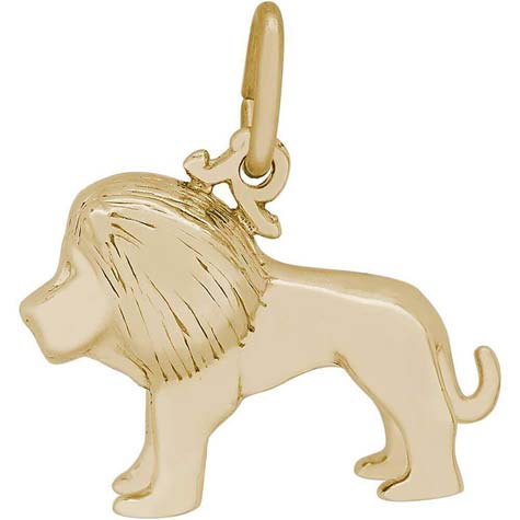 14K Gold Small Lion Charm by Rembrandt Charms 14K Gold Small Lion Charm by Rembrandt Charms