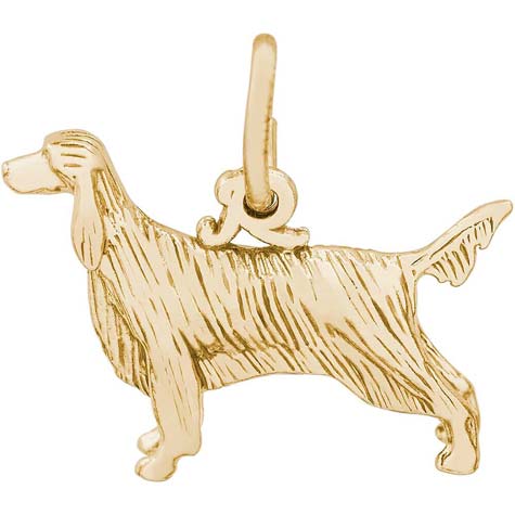 14K Gold Irish Setter Charm by Rembrandt Charms 14K Gold Irish Setter Charm by Rembrandt Charms