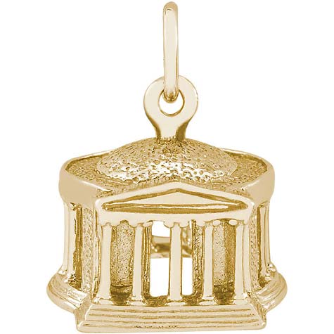 14K Gold Jefferson Memorial Charm by Rembrandt Charms 14K Gold Jefferson Memorial Charm by Rembrandt Charms