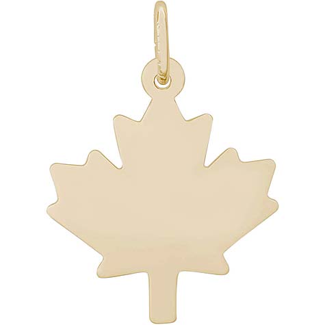 14K Gold Maple Leaf Charm by Rembrandt Charms 14K Gold Maple Leaf Charm by Rembrandt Charms