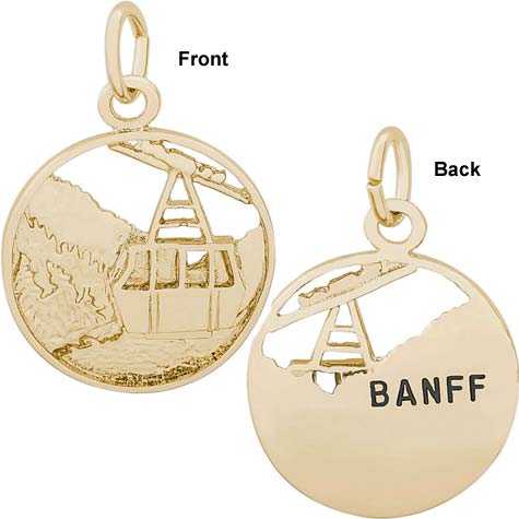 14K Gold Banff Canada Charm by Rembrandt Charms 14K Gold Banff Canada Charm by Rembrandt Charms