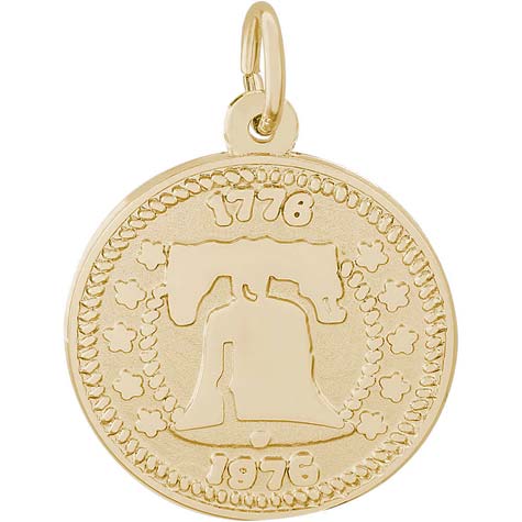 14K Gold Liberty Bell Charm by Rembrandt Charms 14K Gold Liberty Bell Charm by Rembrandt Charms