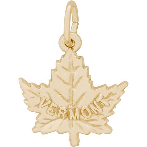 14K Gold Vermont Maple leaf Charm by Rembrandt Charms 14K Gold Vermont Maple leaf Charm by Rembrandt Charms