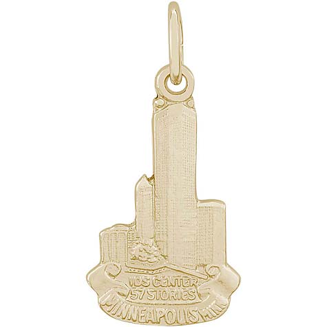 14K Gold Minnesota the IDS Center Charm by Rembrandt Charms 14K Gold Minnesota the IDS Center Charm by Rembrandt Charms
