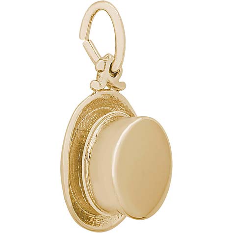 14K Gold Top Hat Charm by Rembrandt Charms 14K Gold Top Hat Charm by Rembrandt Charms