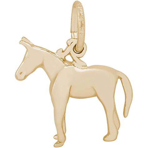 14K Gold Mule Charm by Rembrandt Charms 14K Gold Mule Charm by Rembrandt Charms