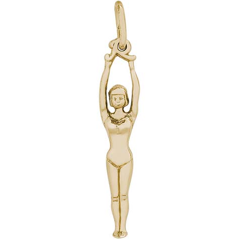 14K Gold Gymnast Charm by Rembrandt Charms 14K Gold Gymnast Charm by Rembrandt Charms