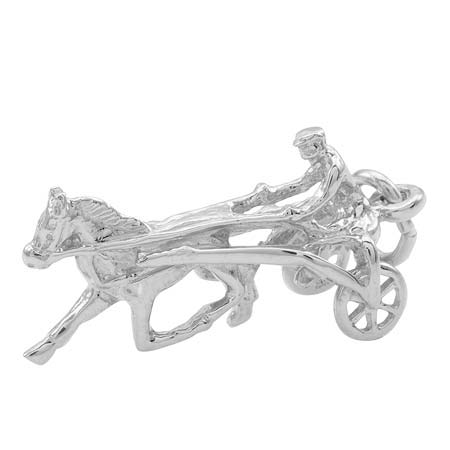 14K White Gold Horse Trotter Charm by Rembrandt Charms 14K White Gold Horse Trotter Charm by Rembrandt Charms