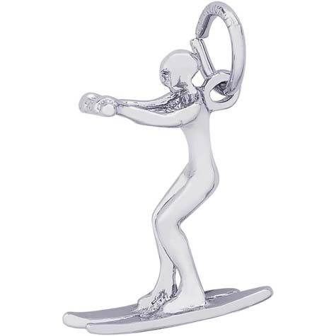 14K White Gold Water Skier Charm by Rembrandt Charms 14K White Gold Water Skier Charm by Rembrandt Charms