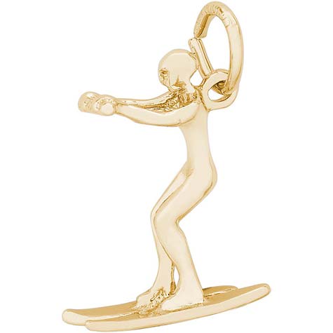 14K Gold Water Skier Charm by Rembrandt Charms 14K Gold Water Skier Charm by Rembrandt Charms