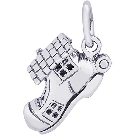 14K White Gold Old Woman in a Shoe Charm by Rembrandt Charms 14K White Gold Old Woman in a Shoe Charm by Rembrandt Charms