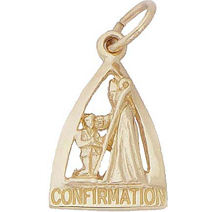 10k Gold Confirmation Charm by Rembrandt Charms 10k Gold Confirmation Charm by Rembrandt Charms