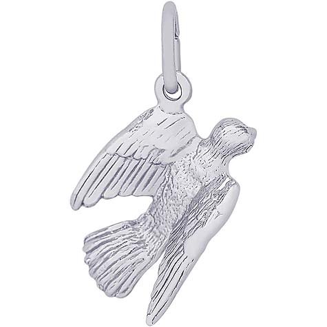 14K White Gold Dove Charm by Rembrandt Charms 14K White Gold Dove Charm by Rembrandt Charms