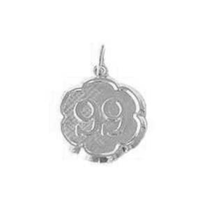 Sterling Silver Any Number Disc 1-99 Charm by Rembrandt Charms Sterling Silver Any Number Disc 1-99 Charm by Rembrandt Charms