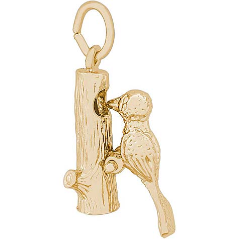 10K Gold Woodpecker Charm by Rembrandt Charms 10K Gold Woodpecker Charm by Rembrandt Charms