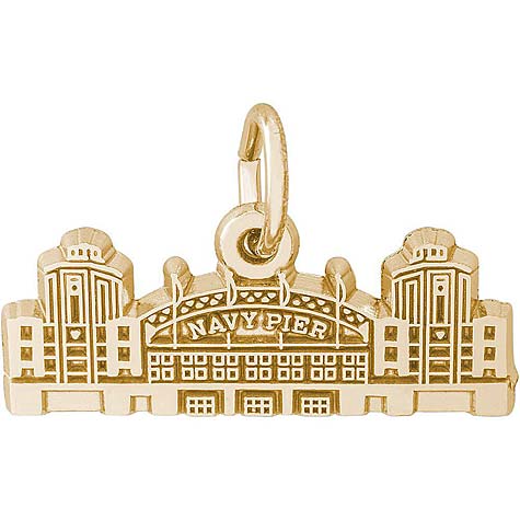 14K Gold Navy Pier Charm by Rembrandt Charms 14K Gold Navy Pier Charm by Rembrandt Charms