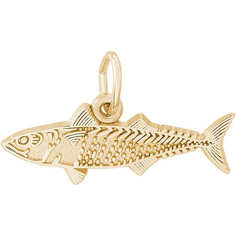 14K Gold Mackerel Fish Charm by Rembrandt Charms 14K Gold Mackerel Fish Charm by Rembrandt Charms