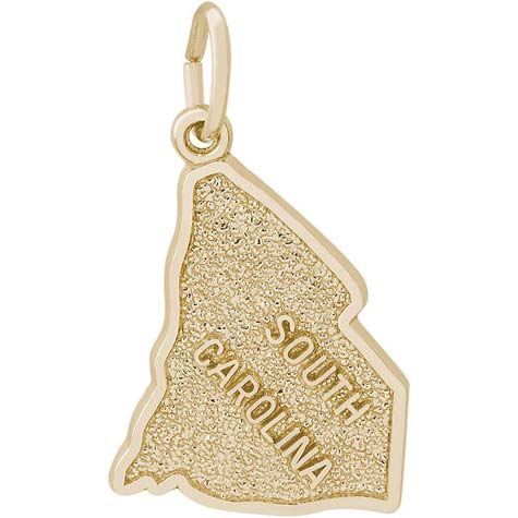 14K Gold South Carolina Charm by Rembrandt Charms 14K Gold South Carolina Charm by Rembrandt Charms