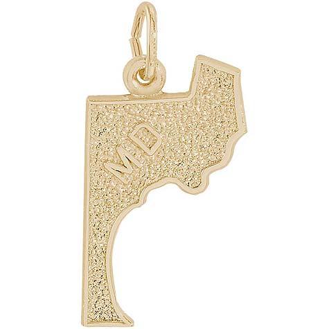 14K Gold Maryland Charm by Rembrandt Charms 14K Gold Maryland Charm by Rembrandt Charms