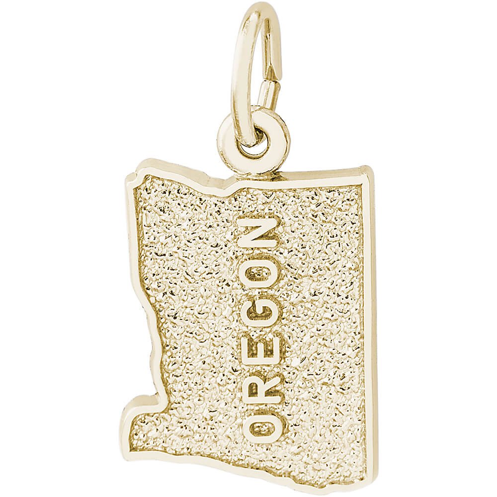 14K Gold Oregon Charm by Rembrandt Charms 14K Gold Oregon Charm by Rembrandt Charms