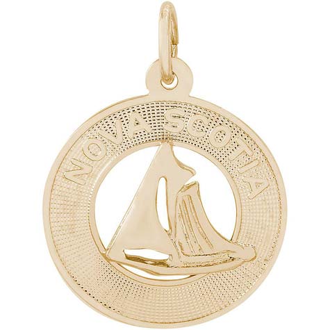 14K Gold Nova Scotia Sailboat Ring Charm by Rembrandt Charms 14K Gold Nova Scotia Sailboat Ring Charm by Rembrandt Charms