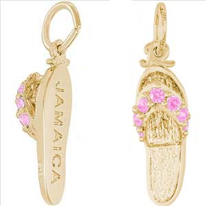14K Gold Jamaica Sandal Charm by Rembrandt Charms 14K Gold Jamaica Sandal Charm by Rembrandt Charms