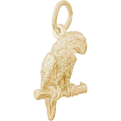 10K Gold Parakeet Charm by Rembrandt Charms 10K Gold Parakeet Charm by Rembrandt Charms