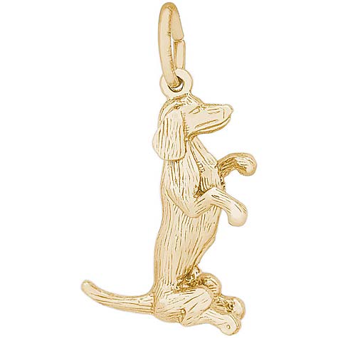14K Gold Dachshund Dog Charm by Rembrandt Charms 14K Gold Dachshund Dog Charm by Rembrandt Charms