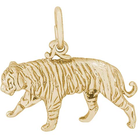 14k Gold Tiger Charm by Rembrandt Charms 14k Gold Tiger Charm by Rembrandt Charms
