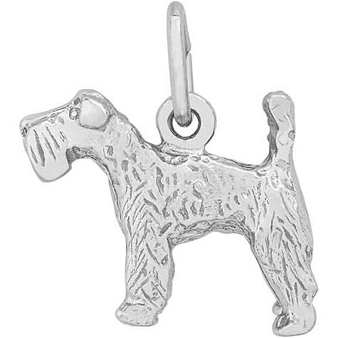 Sterling Silver Kerry Blue Terrier Dog Charm by Rembrandt Charms Sterling Silver Kerry Blue Terrier Dog Charm by Rembrandt Charms